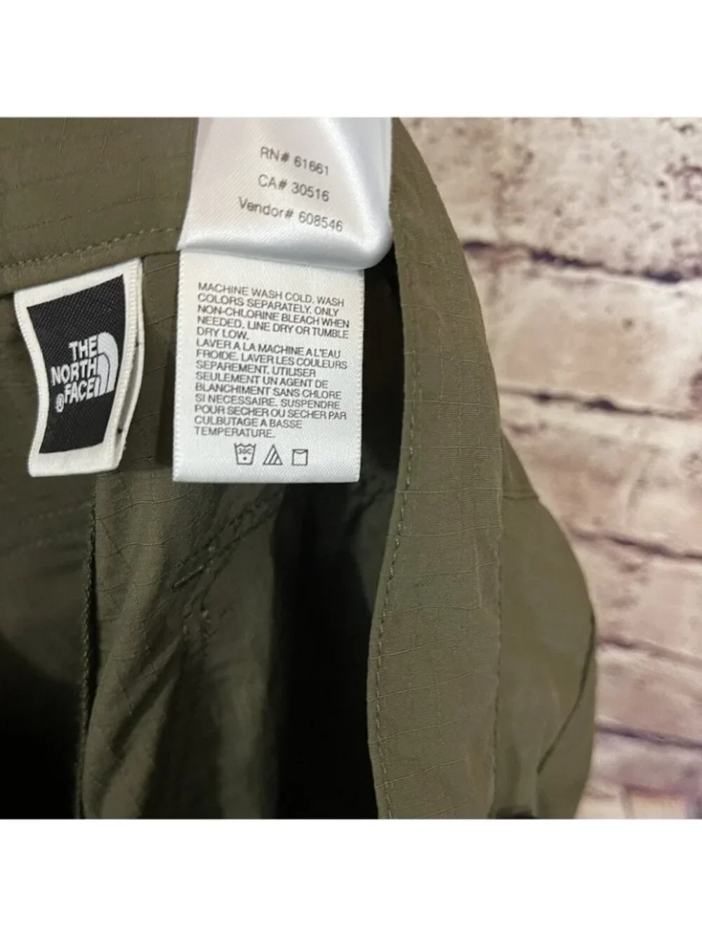 The North Face Green 2 in 1 Convertible Nylon Zip Off Pants